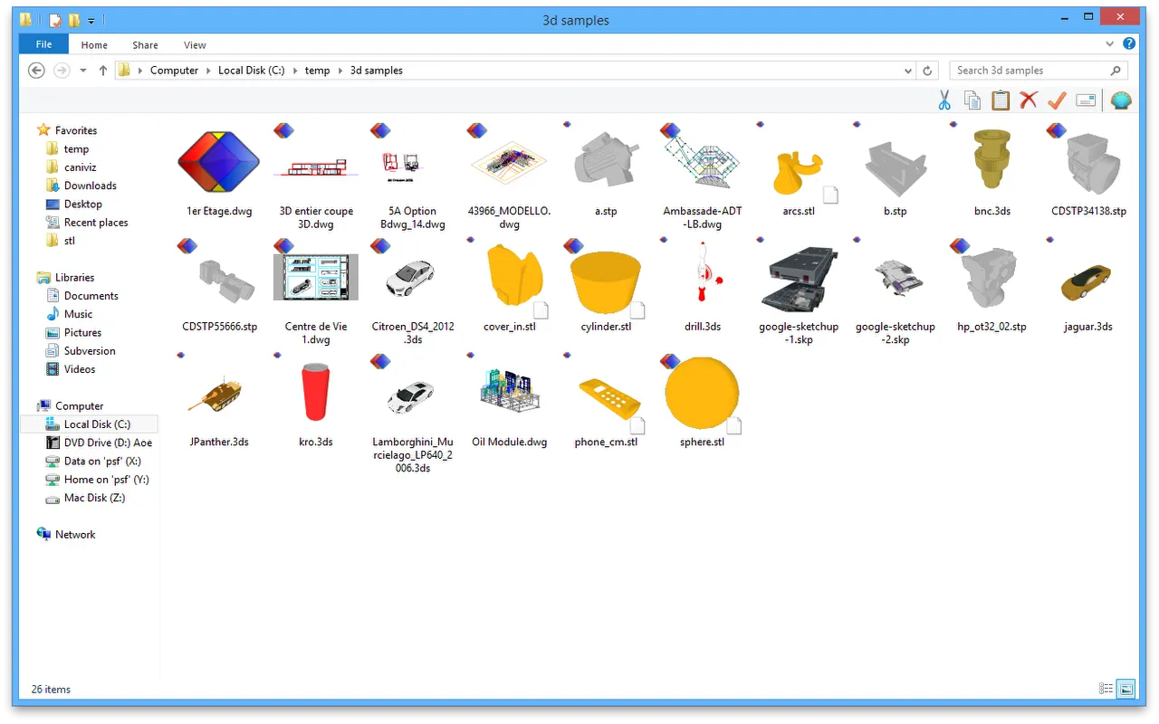 Preview 3D in Windows Explorer